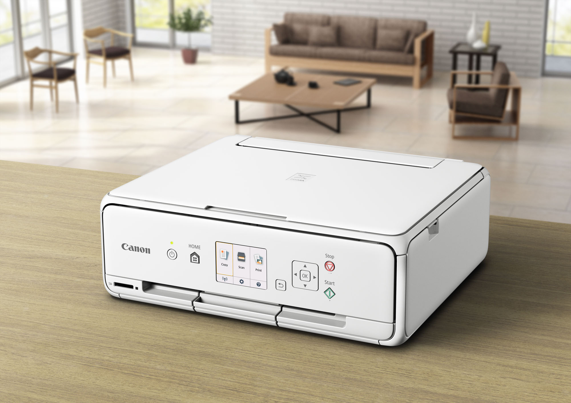 Canon PIXMA TS5070 inkjet printer 白色 PrintSmart.hk